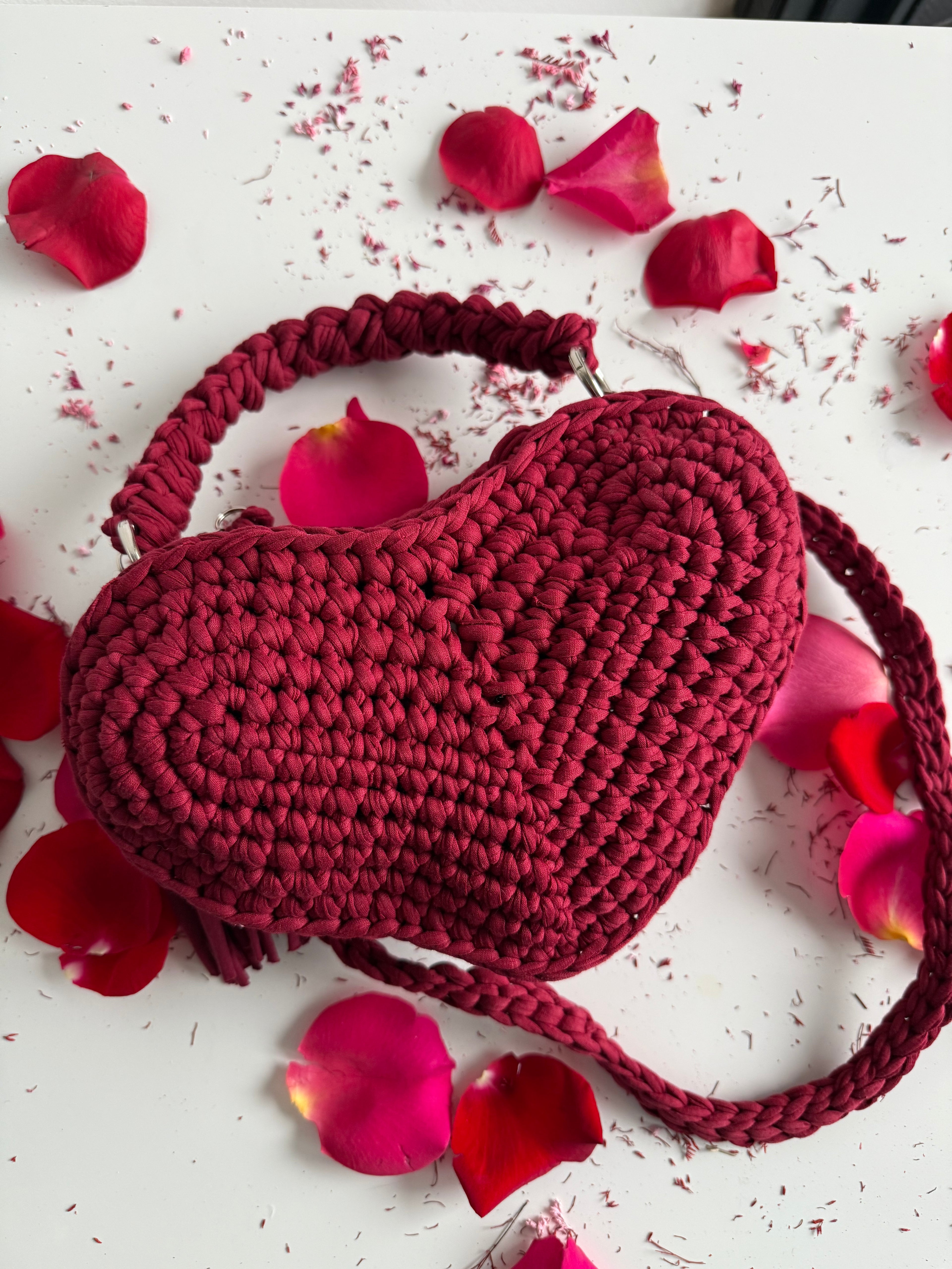 Heart Bordeaux Charm